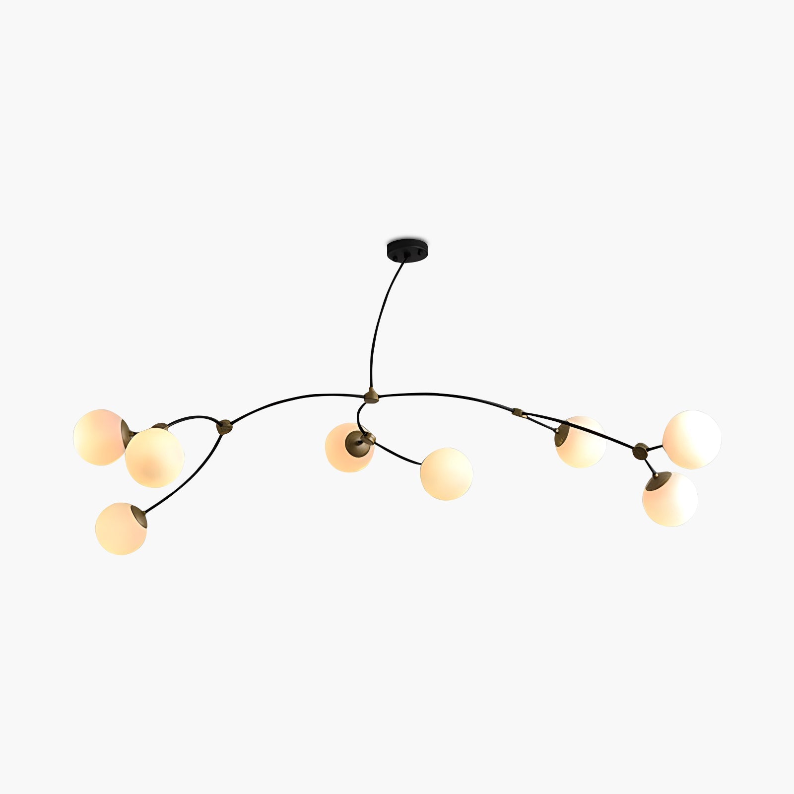 Feyran Minimalist Sputnik Globe Glass Chandelier