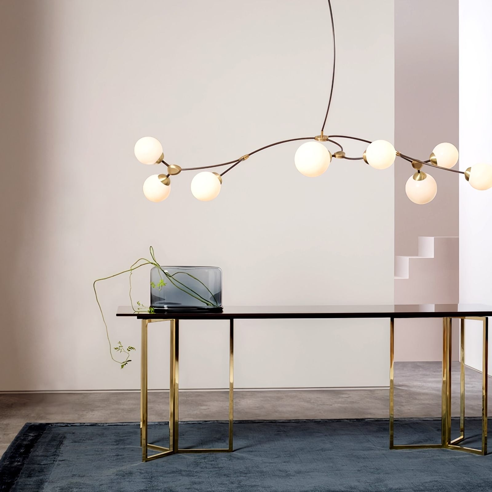 Feyran Minimalist Sputnik Globe Glass Chandelier