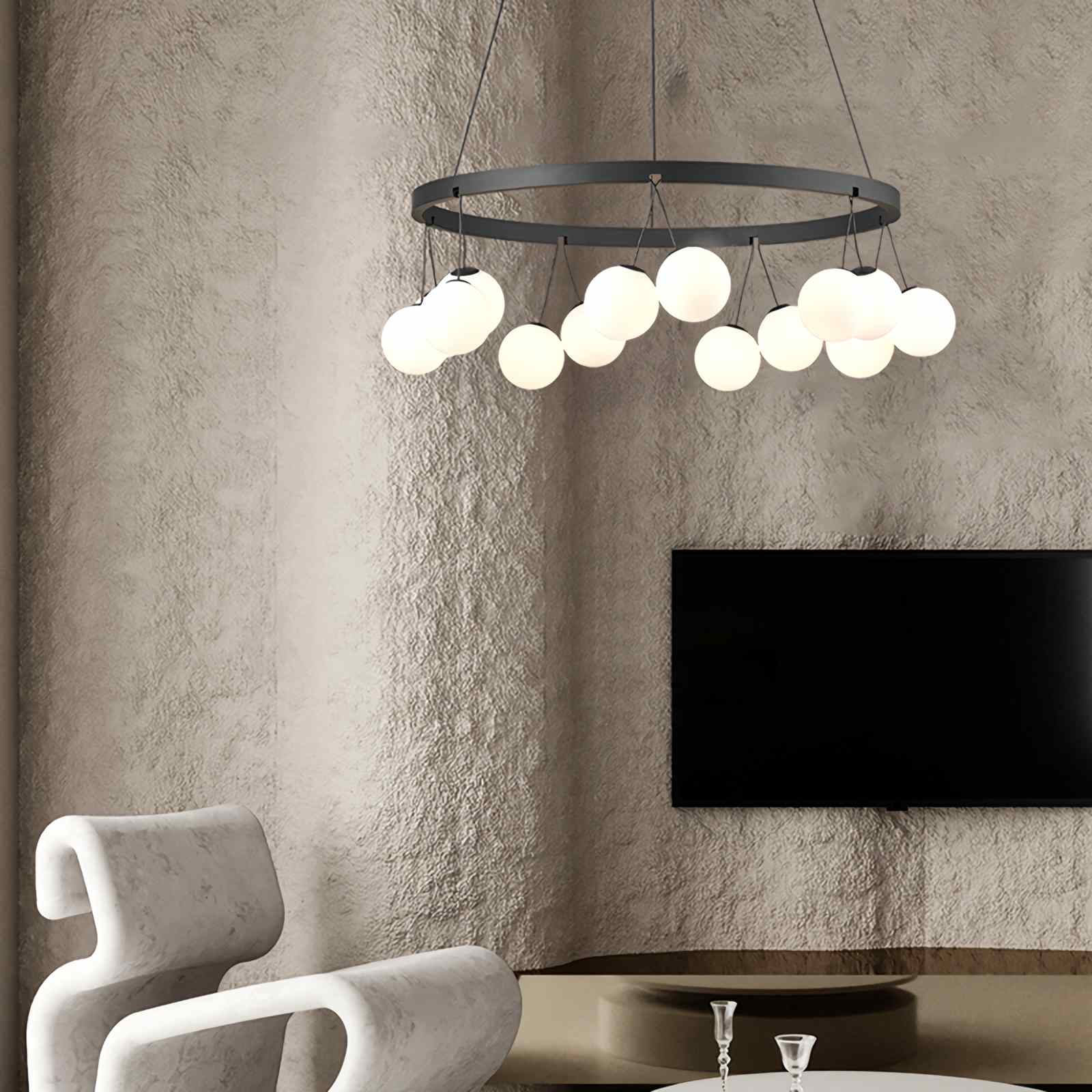 Feyran Valentina Nordic LED Glass Ball Chandelier