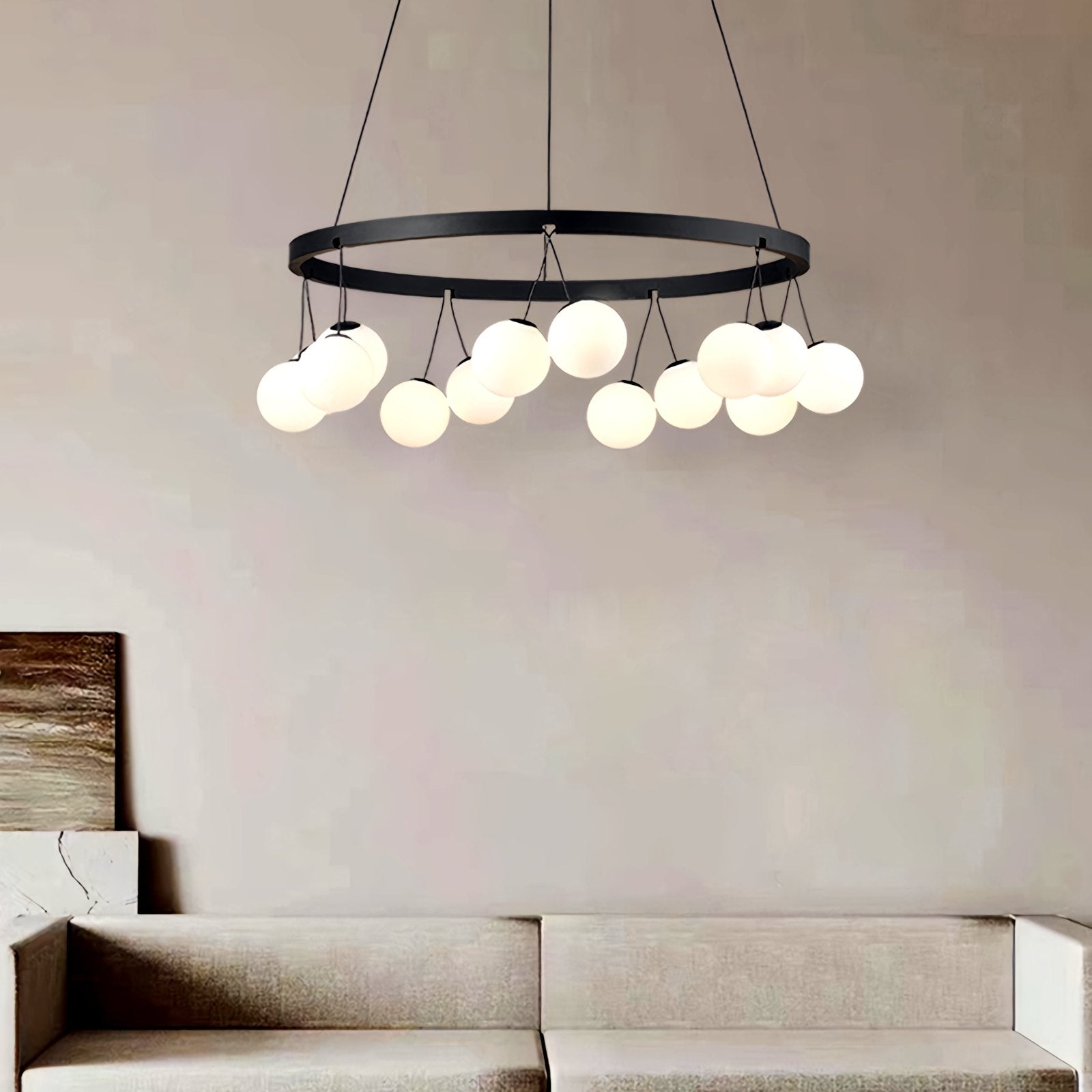 Feyran Valentina Nordic LED Glass Ball Chandelier