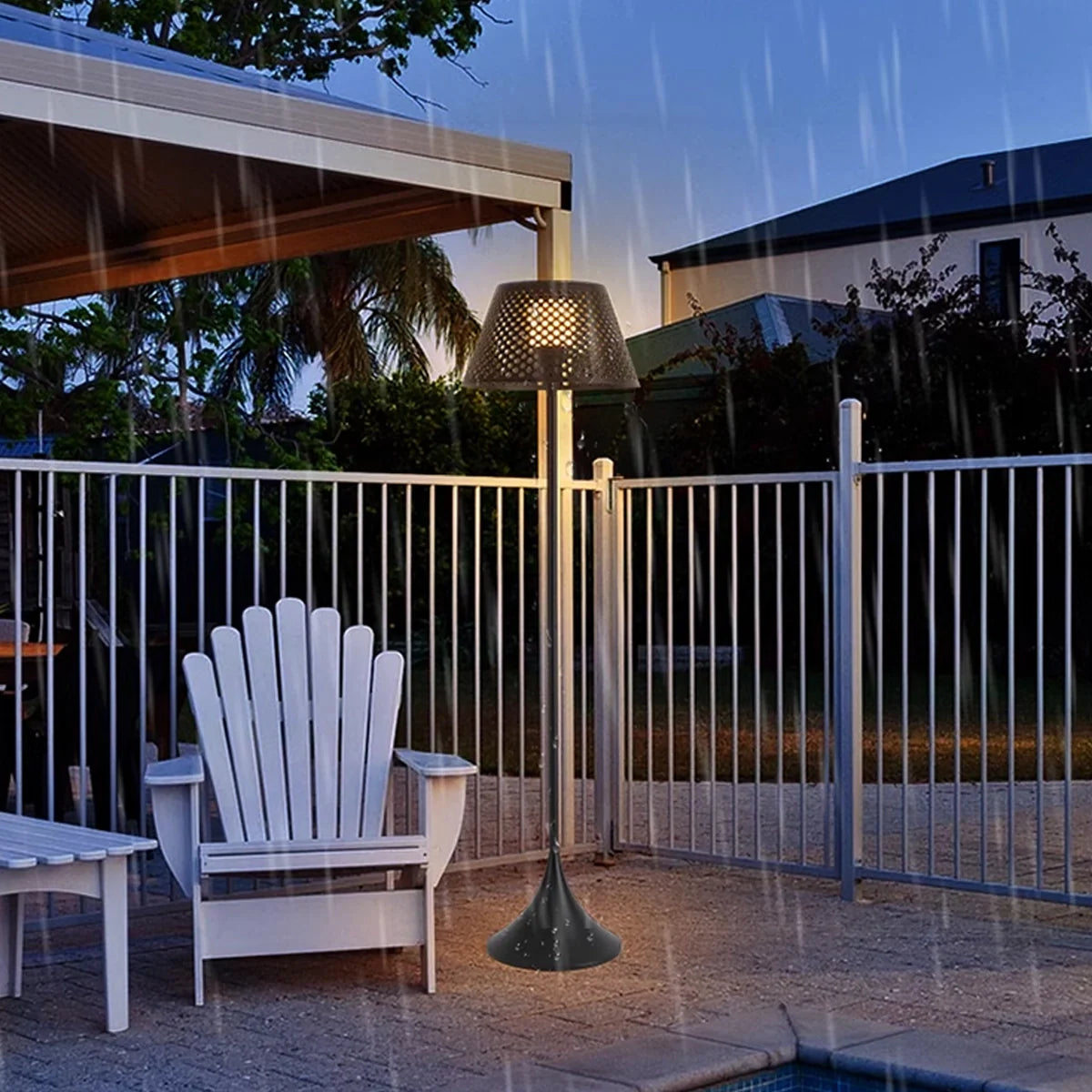 Feyran Vine Woven Floor Lamp for Outdoor