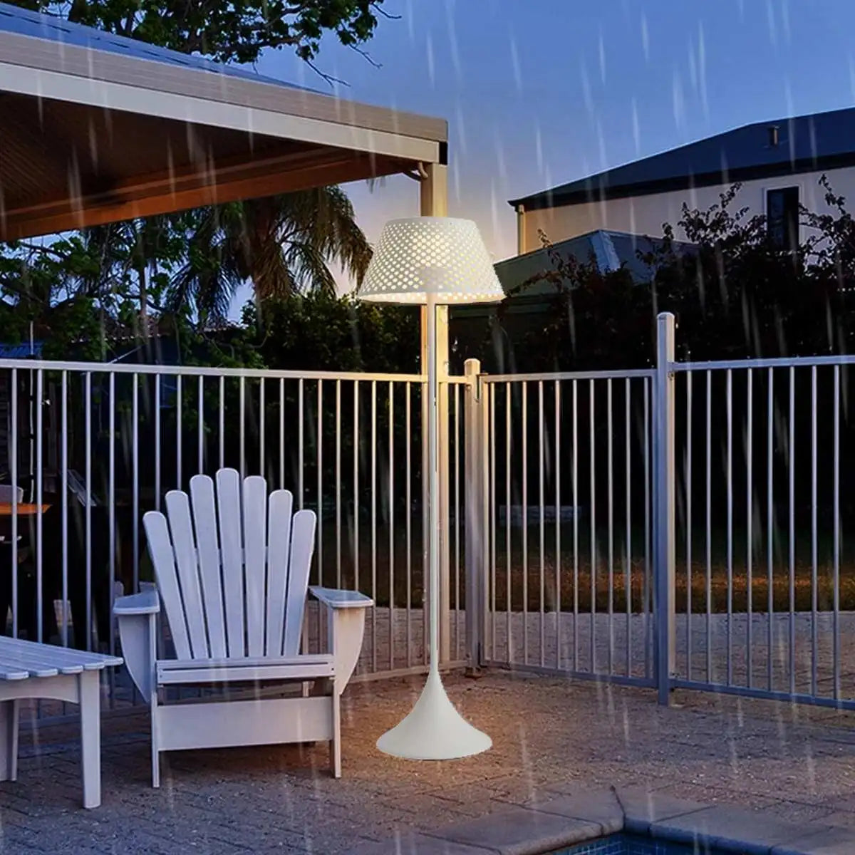Feyran Vine Woven Floor Lamp for Outdoor