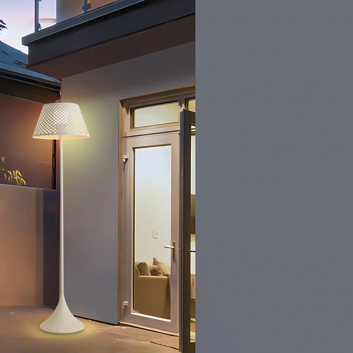 Feyran Vine Woven Floor Lamp for Outdoor