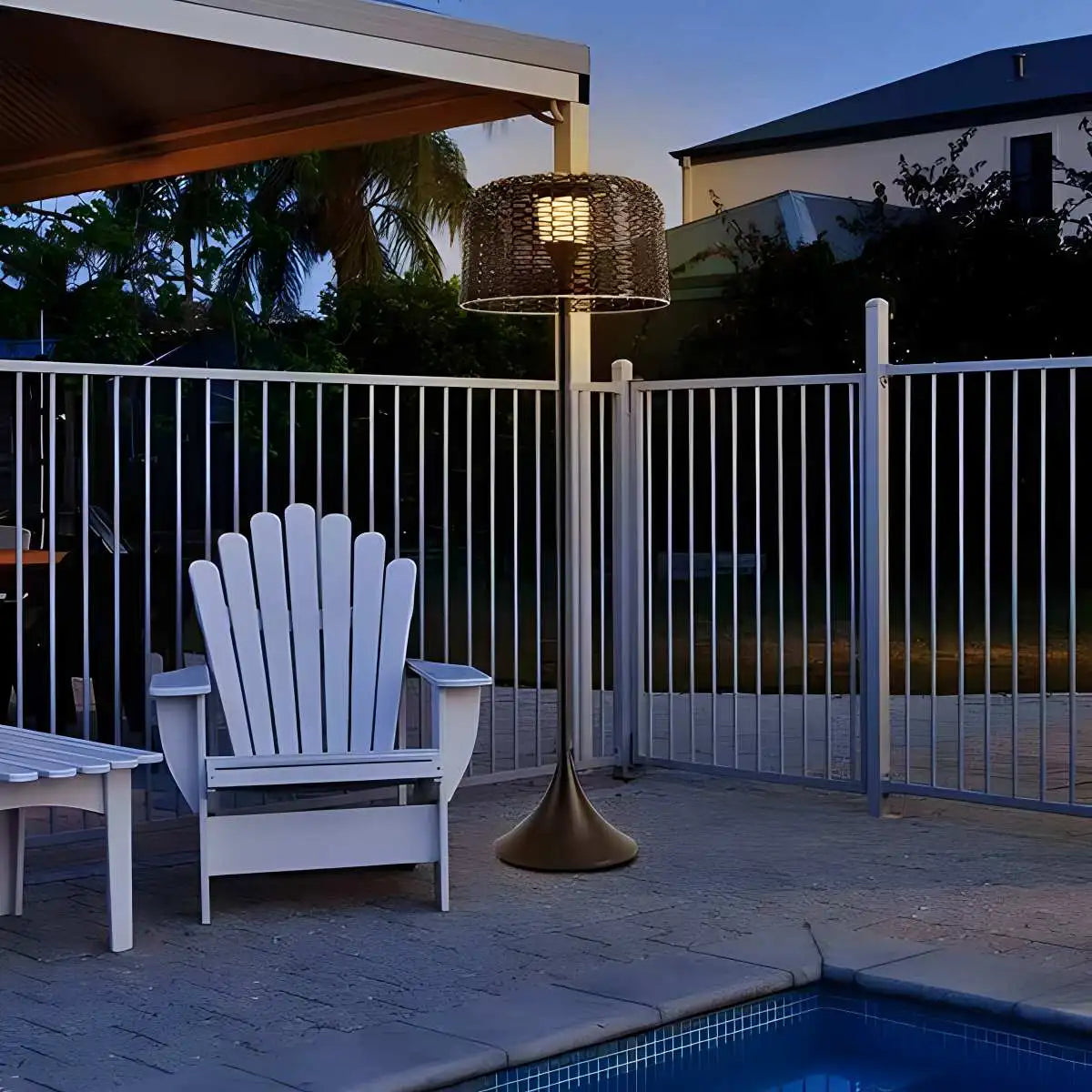 Feyran Vine Woven Floor Lamp for Outdoor