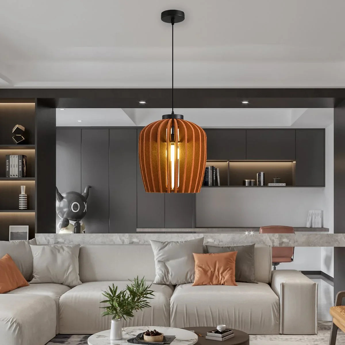 Feyran Wine Jar Shape Acoustic Pendant Light