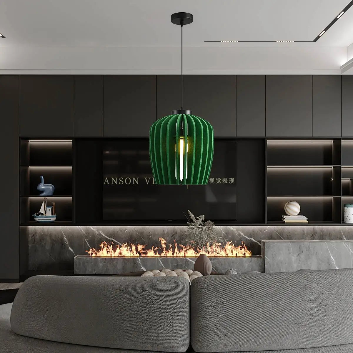 Feyran Wine Jar Shape Acoustic Pendant Light