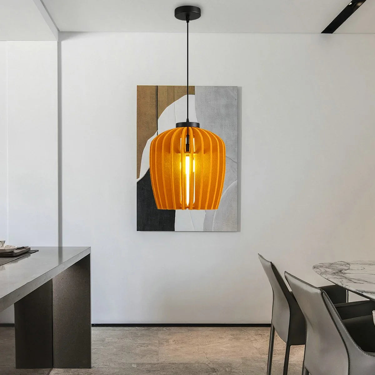 Feyran Wine Jar Shape Acoustic Pendant Light