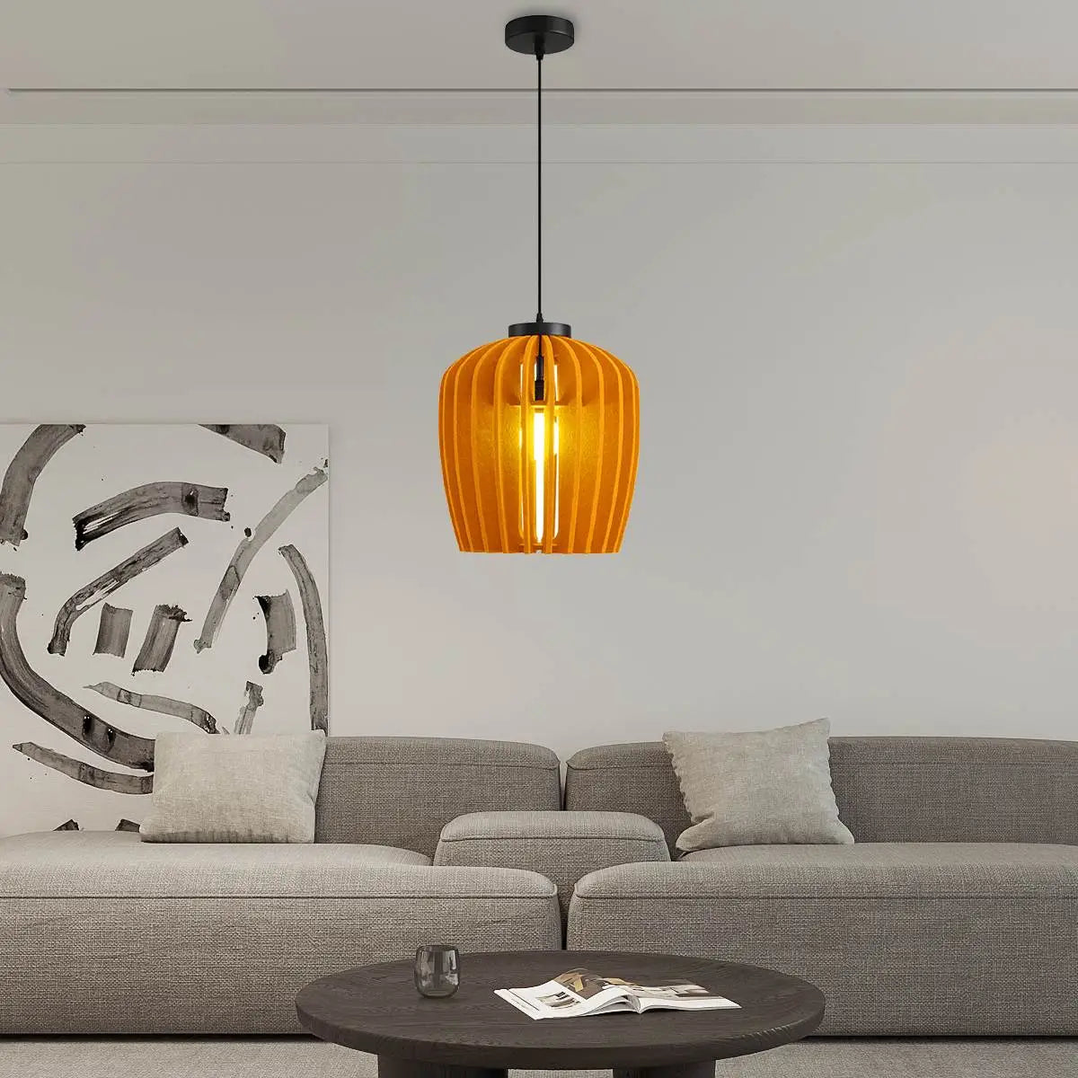 Feyran Wine Jar Shape Acoustic Pendant Light