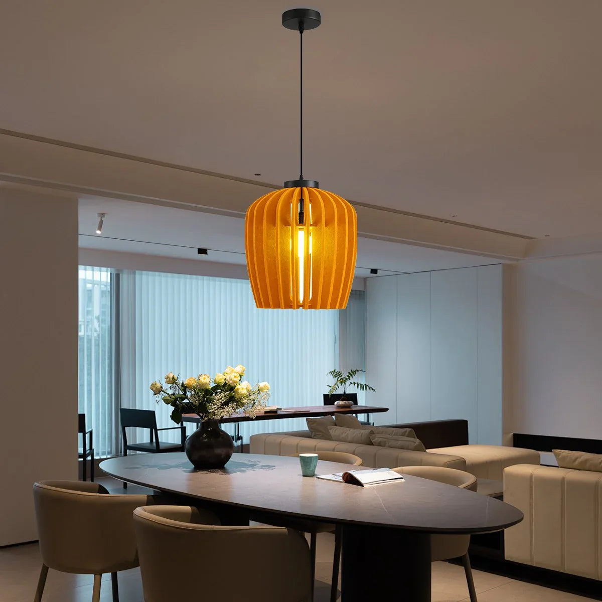 Feyran Wine Jar Shape Acoustic Pendant Light