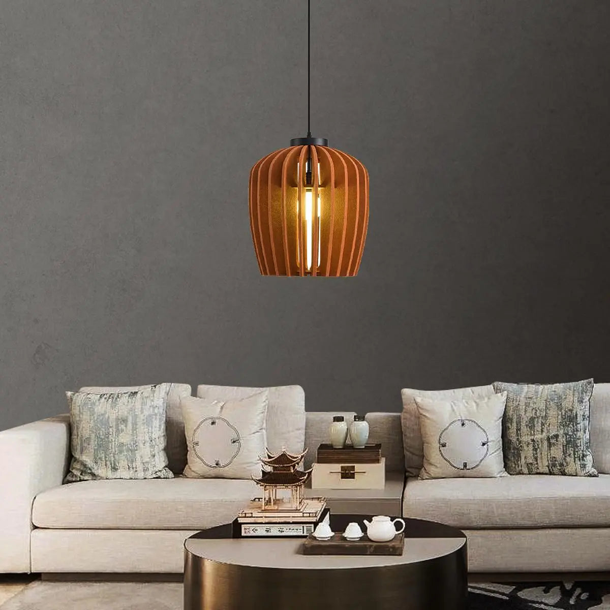 Feyran Wine Jar Shape Acoustic Pendant Light