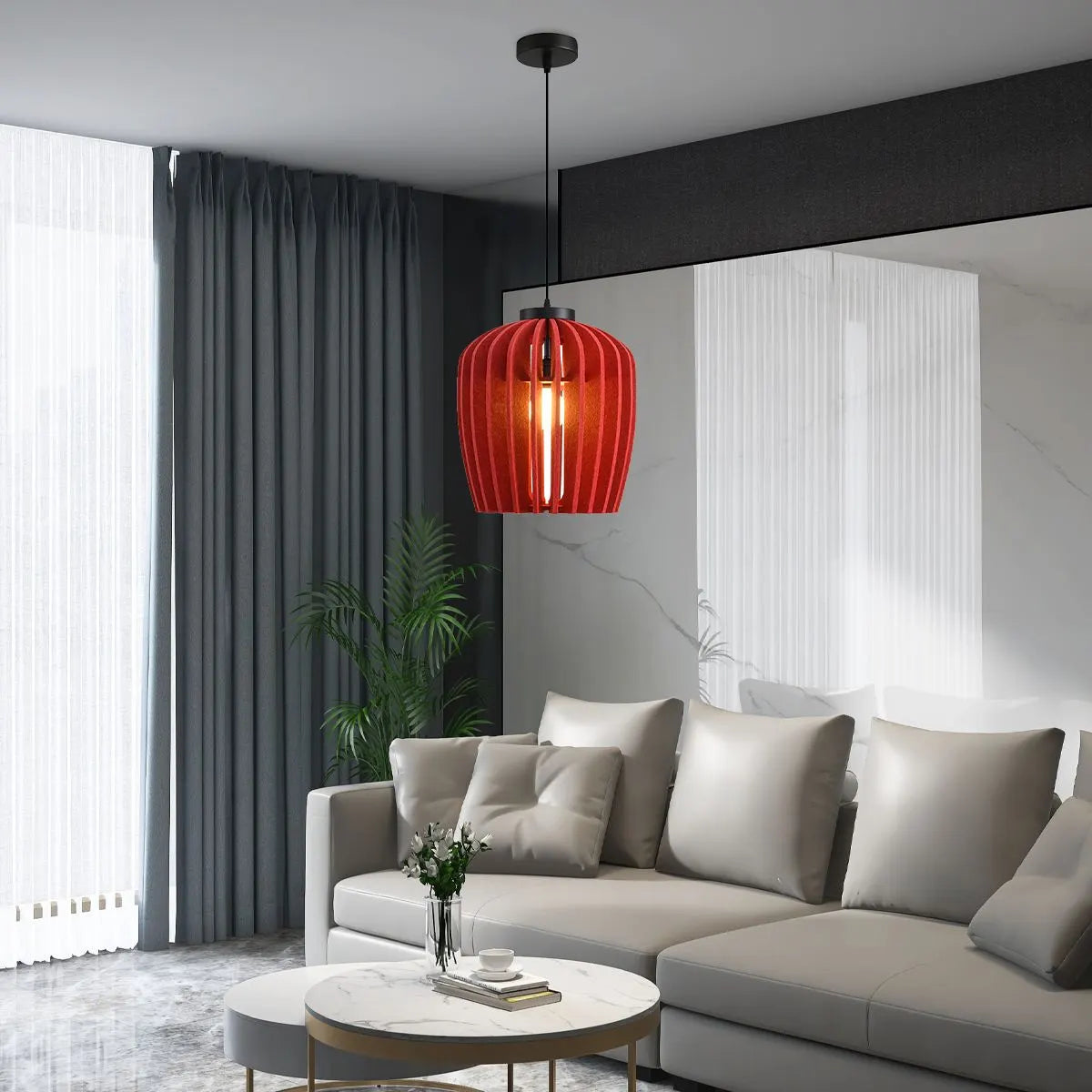 Feyran Wine Jar Shape Acoustic Pendant Light