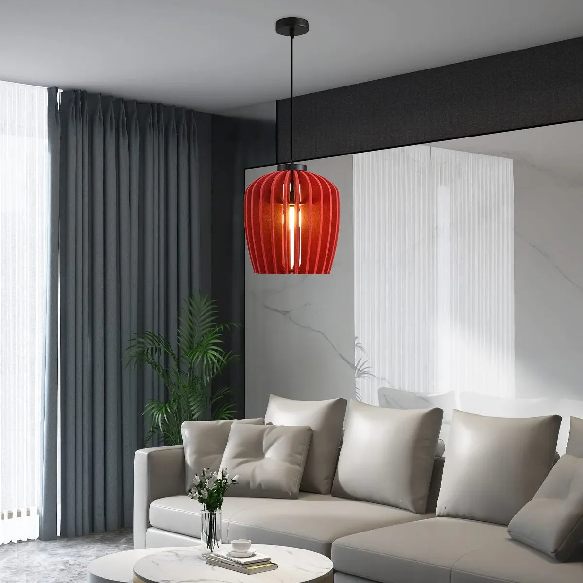 Feyran Wine Jar Shape Acoustic Pendant Light
