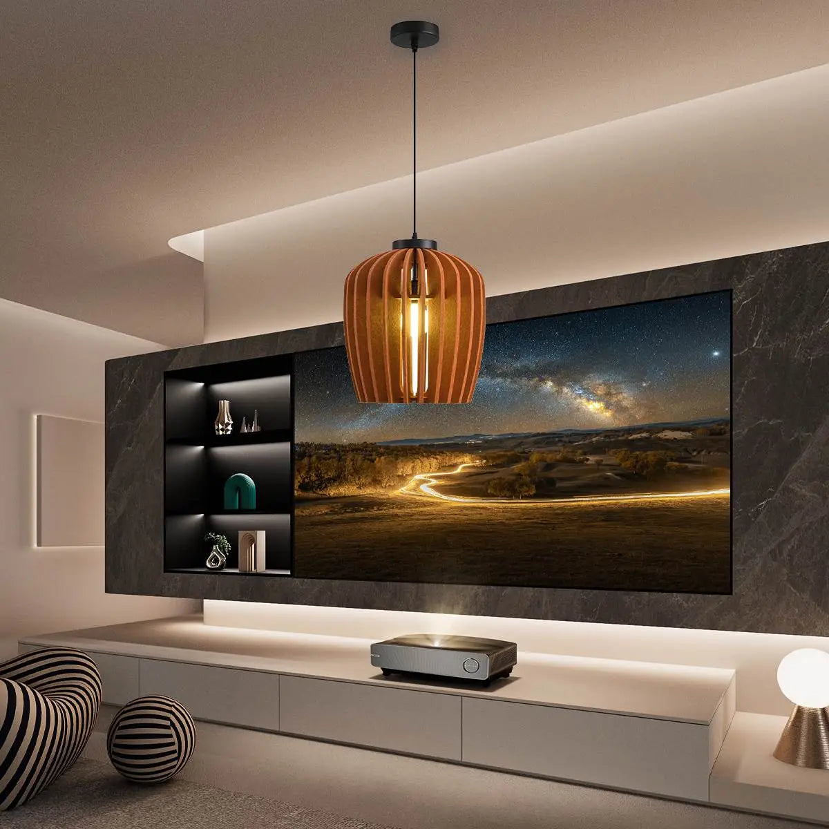 Feyran Wine Jar Shape Acoustic Pendant Light
