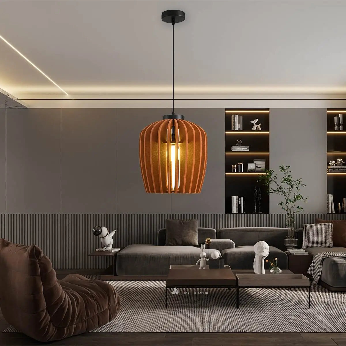 Feyran Wine Jar Shape Acoustic Pendant Light