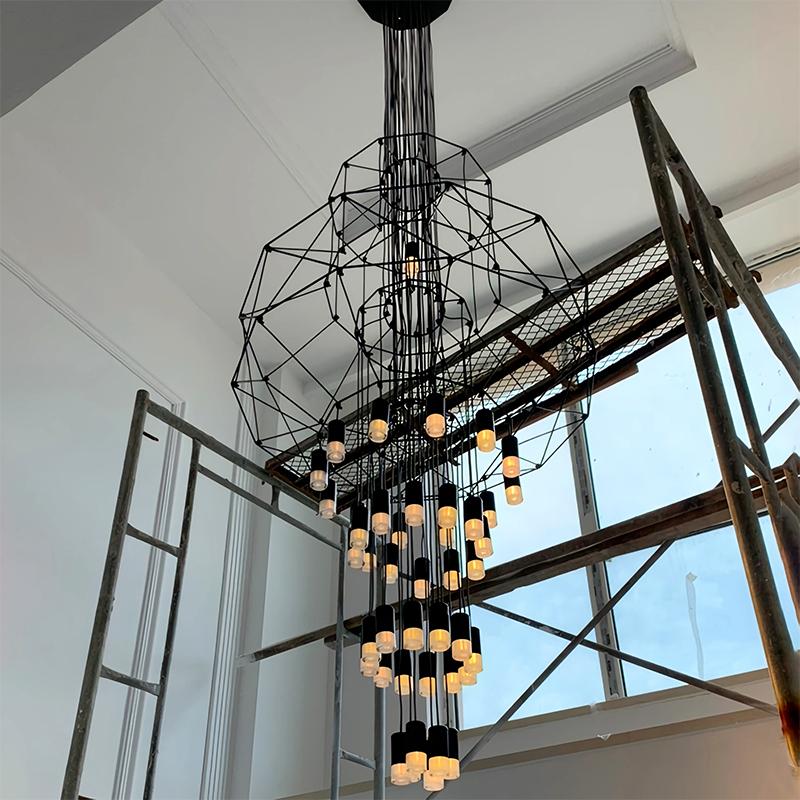 Feyran Wire Tiered Sculptural Chandelier