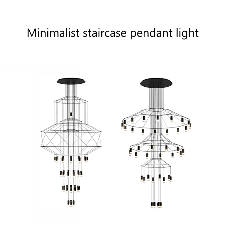Feyran Wire Tiered Sculptural Chandelier