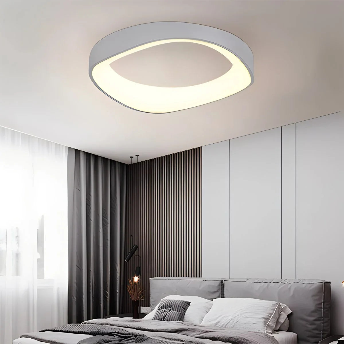 Feyran Nordic Acrylic Circle Ceiling Light for Bedroom
