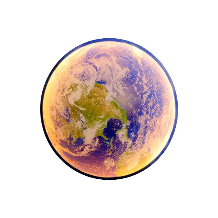 Feyran Moon/Earth Art Mural Wall Lamp