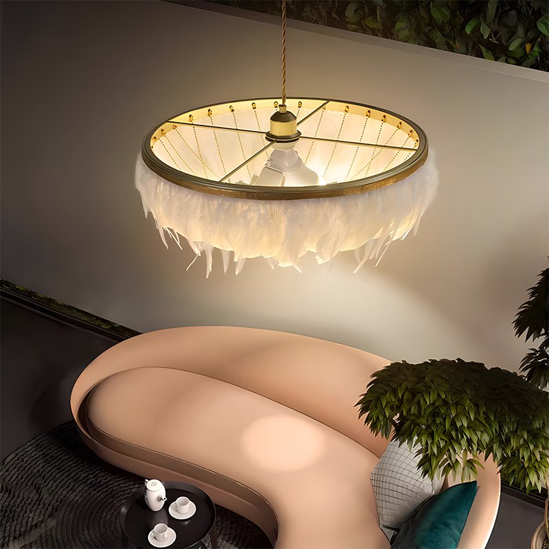 Feyran Feather Bird’s Nest Lamp for Bedroom Living Room