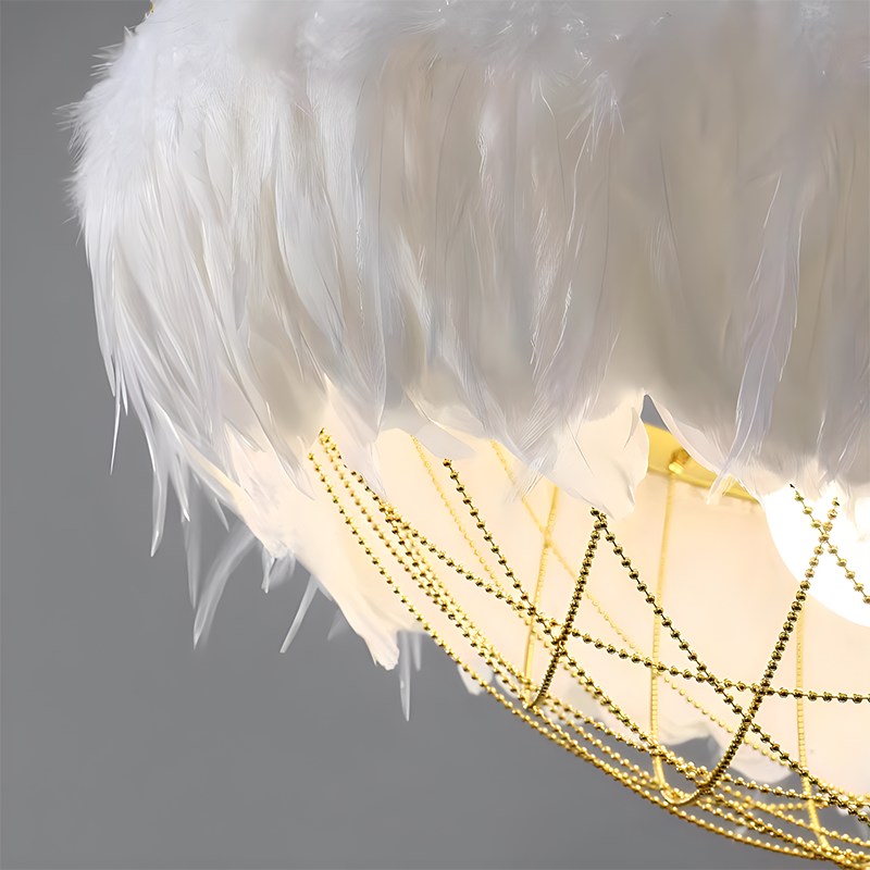 Feyran Feather Bird’s Nest Lamp for Bedroom Living Room
