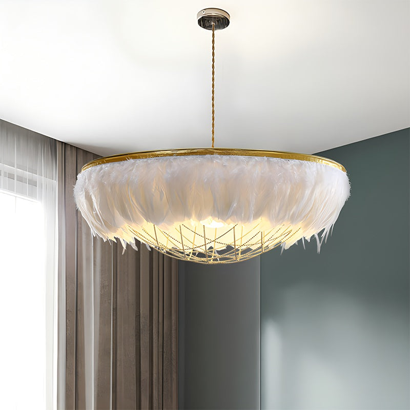 Feyran Feather Bird’s Nest Lamp for Bedroom Living Room