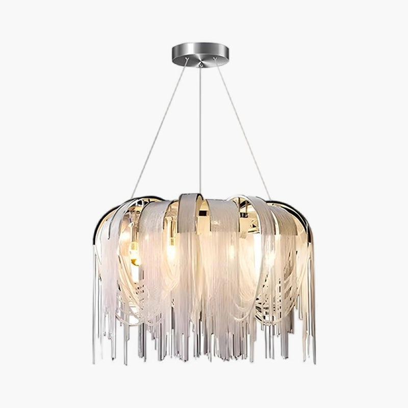 Feyran Aluminum Tassel Chandelier for Living Room