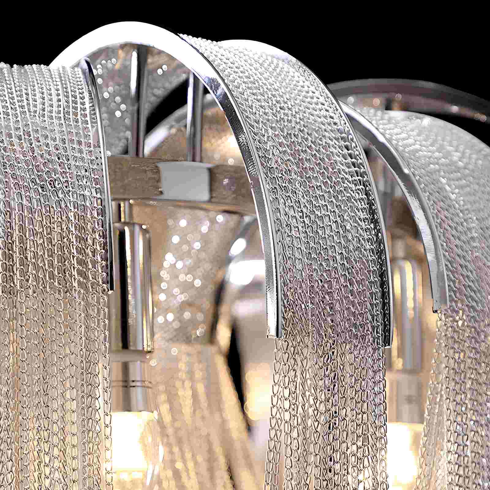 Feyran Aluminum Tassel Chandelier for Living Room
