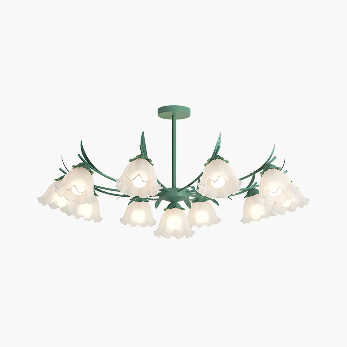 Feyran French Vintage Lily of the Valley Flower Chandelier