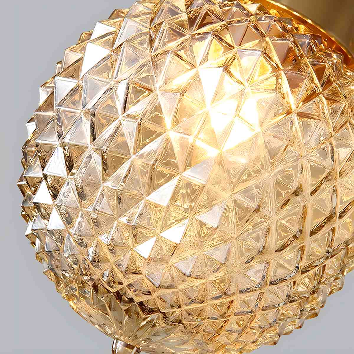 Feyran European Style Copper Glass Ceiling Lamp-G