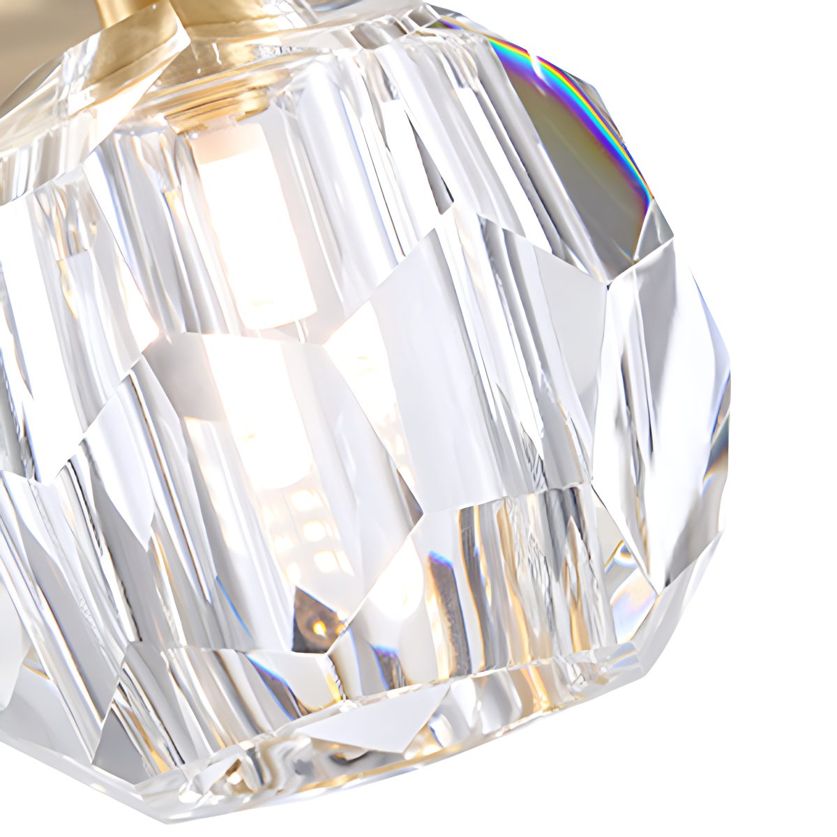 Feyran European Style Copper Glass Ceiling Lamp-G