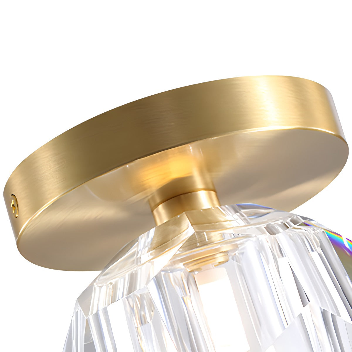 Feyran European Style Copper Glass Ceiling Lamp-G