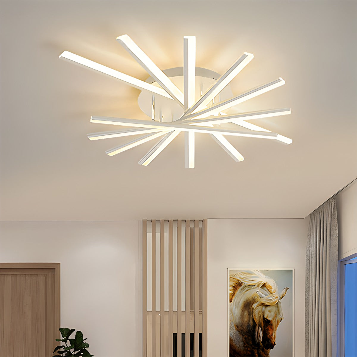 Feyran LED Strip Fan-Shaped Ceiling Lamp