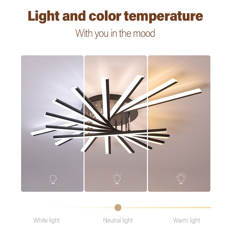 Feyran LED Strip Fan-Shaped Ceiling Lamp