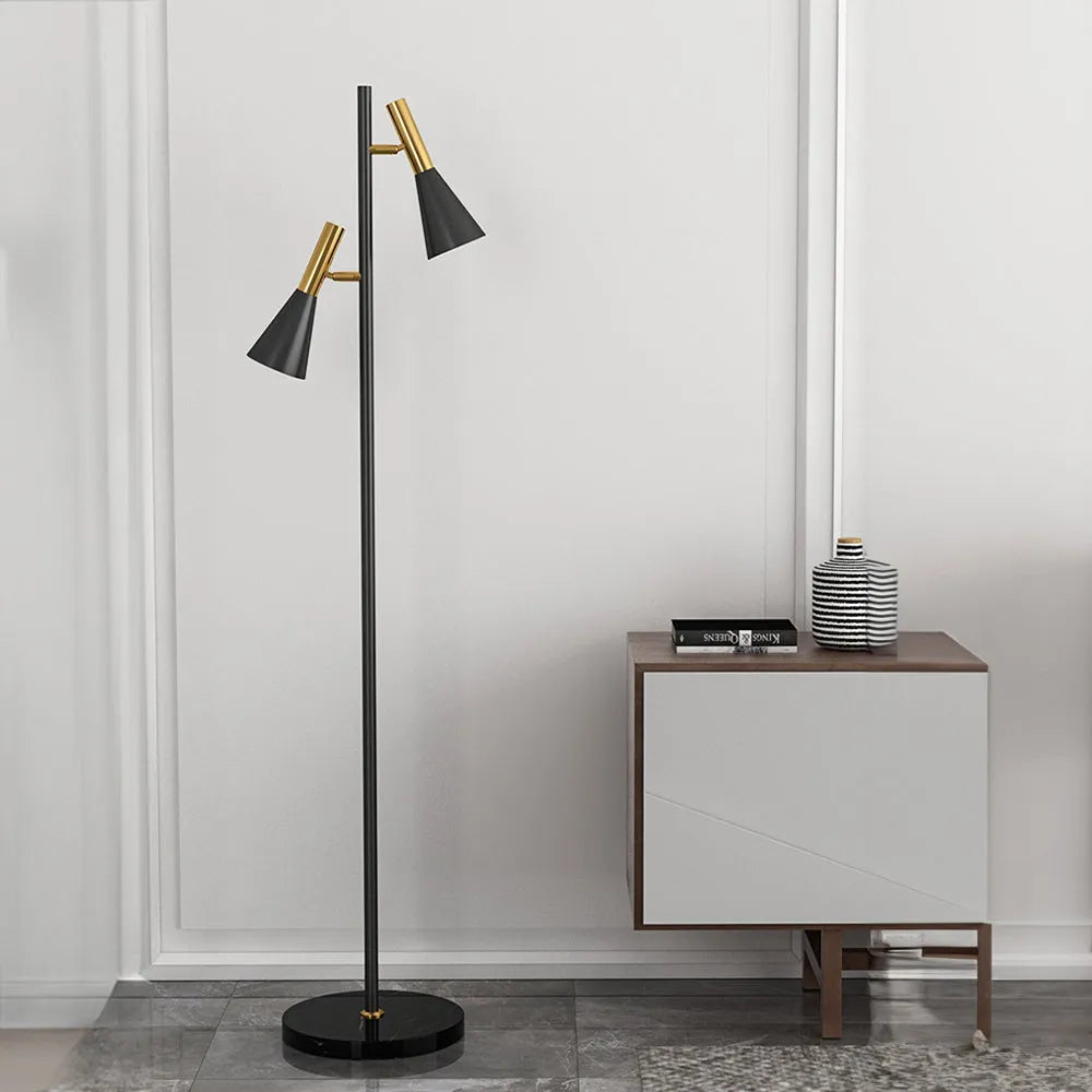Feyran 2-Bulb Adjustable Pole Floor Lamp