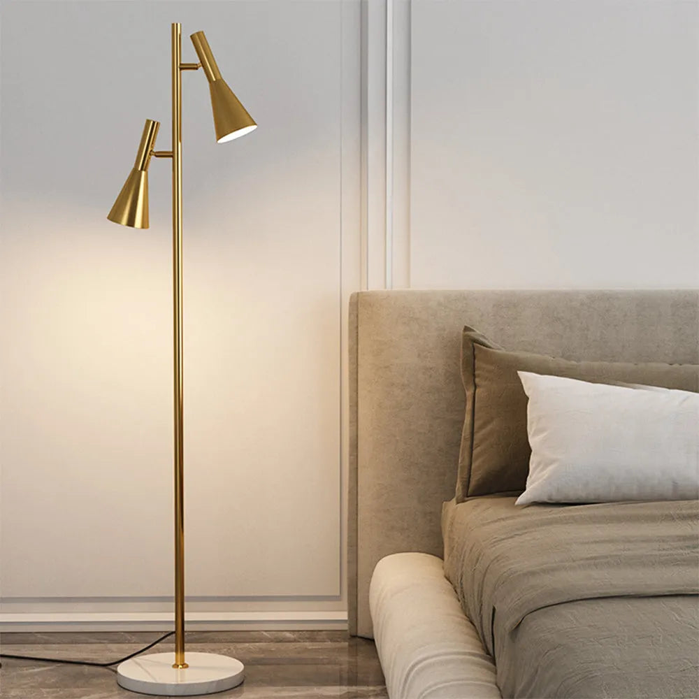 Feyran 2-Bulb Adjustable Pole Floor Lamp