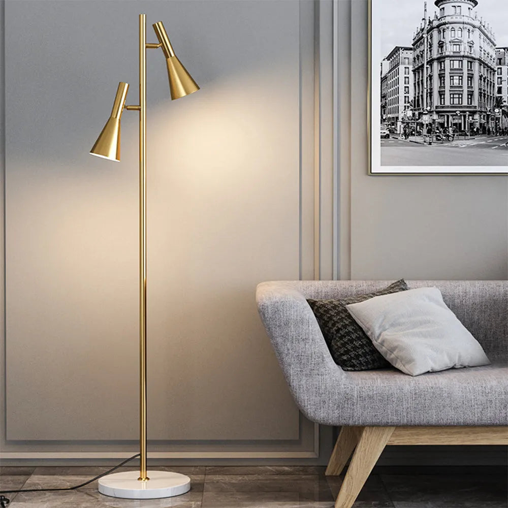 Feyran 2-Bulb Adjustable Pole Floor Lamp