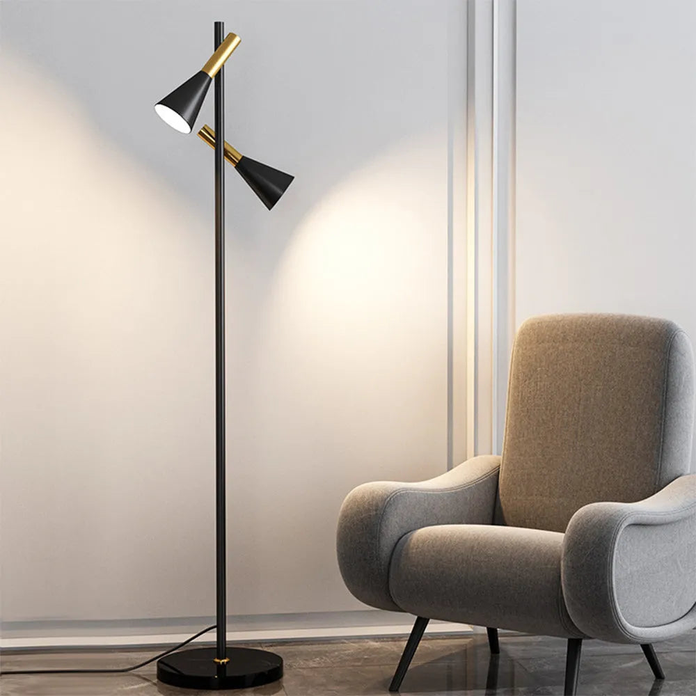 Feyran 2-Bulb Adjustable Pole Floor Lamp