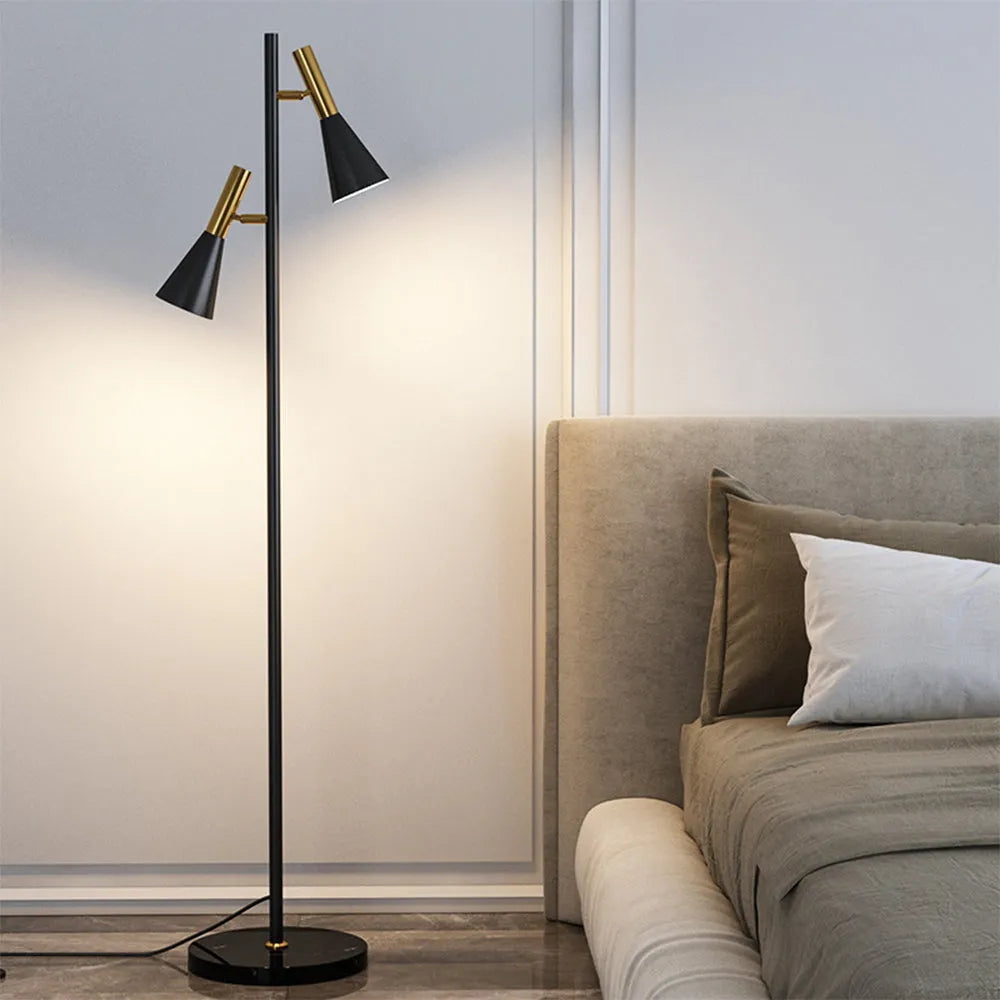 Feyran 2-Bulb Adjustable Pole Floor Lamp
