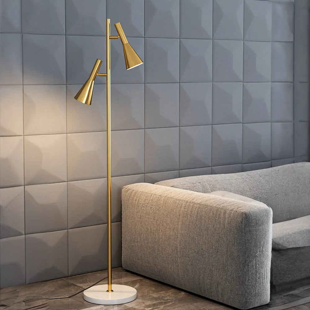 Feyran 2-Bulb Adjustable Pole Floor Lamp