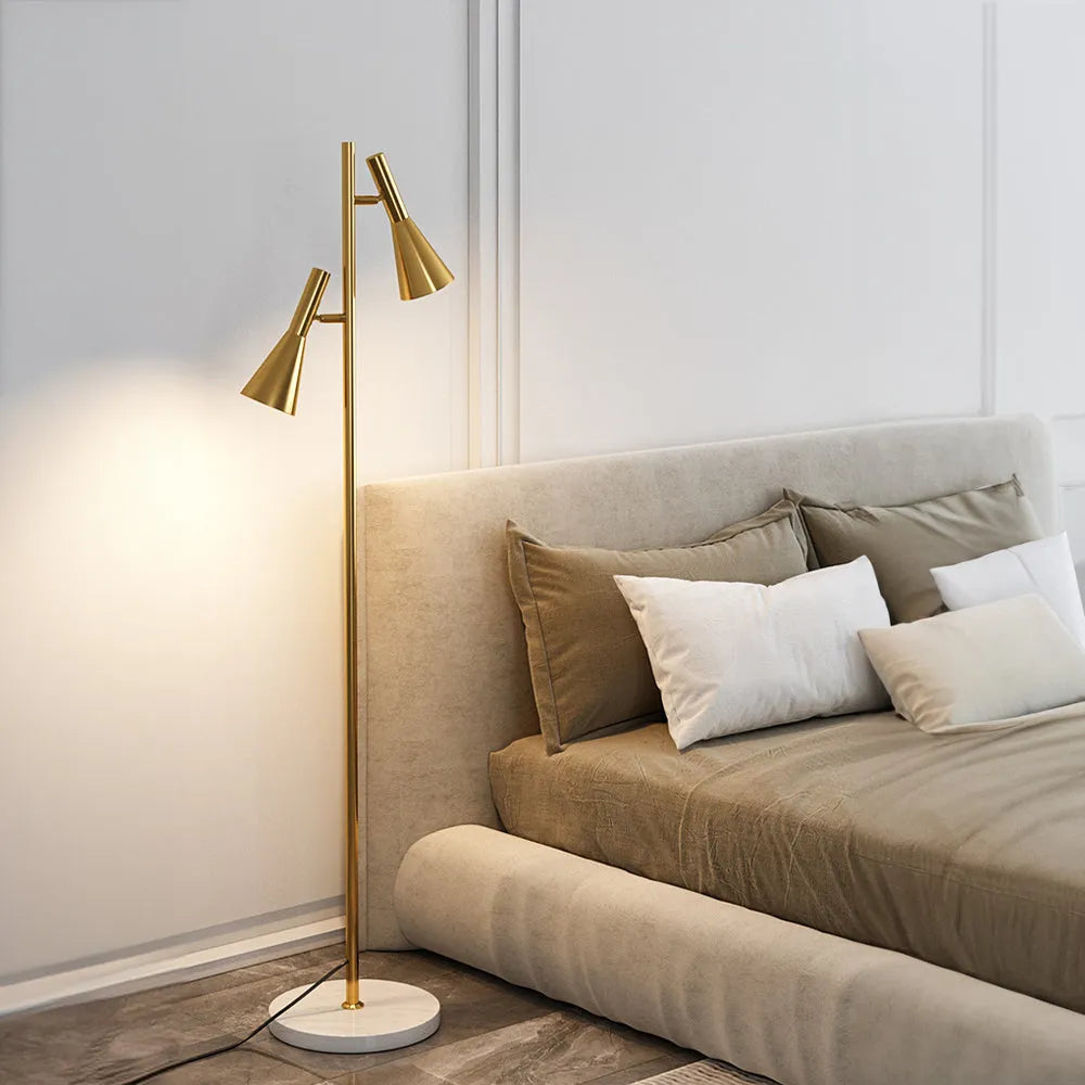 Feyran 2-Bulb Adjustable Pole Floor Lamp