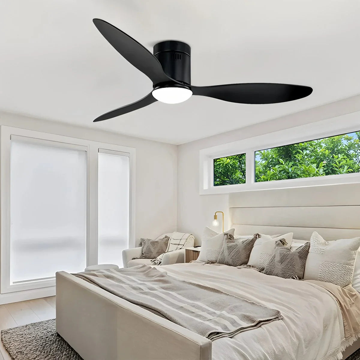 Feyran 3 Blade Modern Ceiling Fan with Light