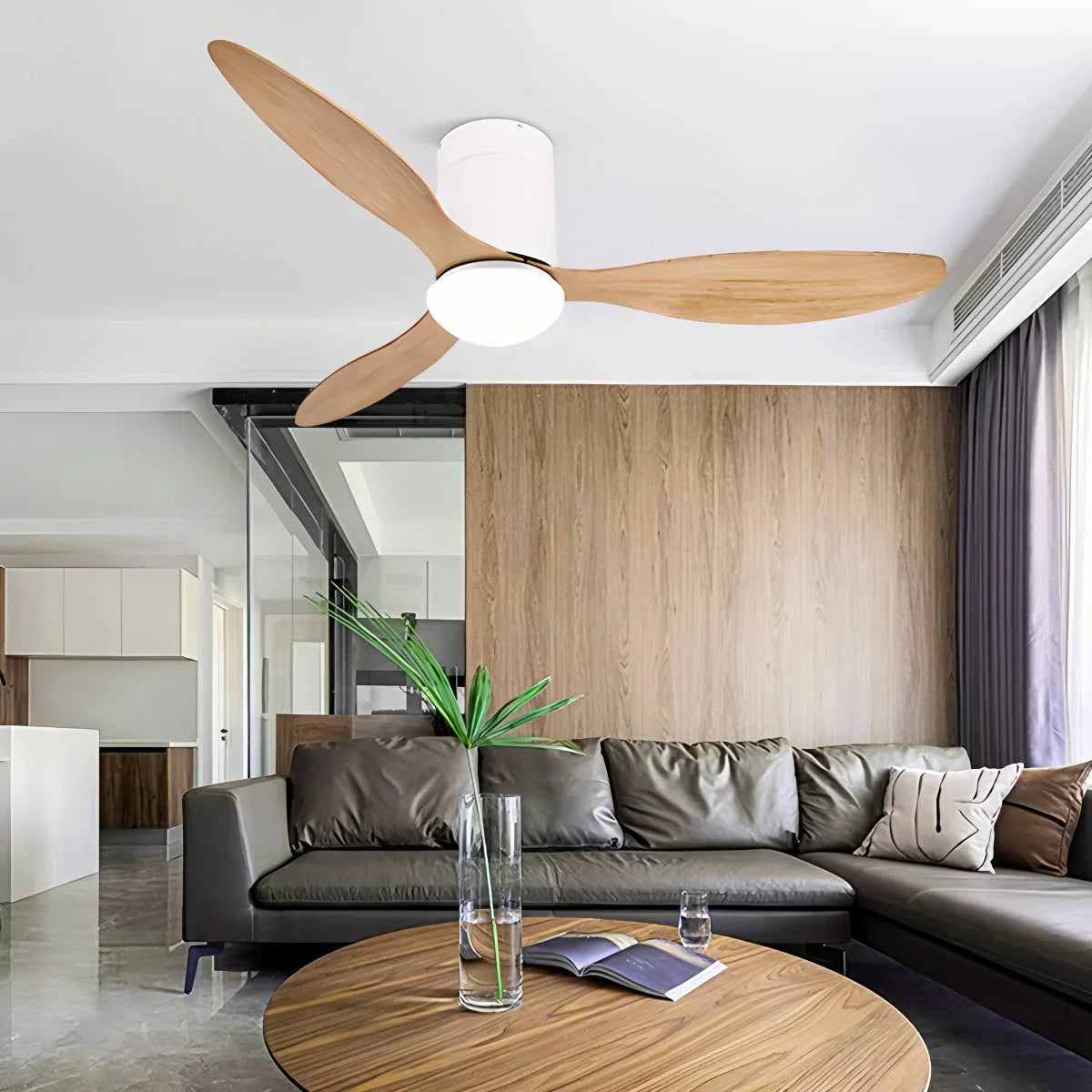 Feyran 3 Blade Modern Ceiling Fan with Light