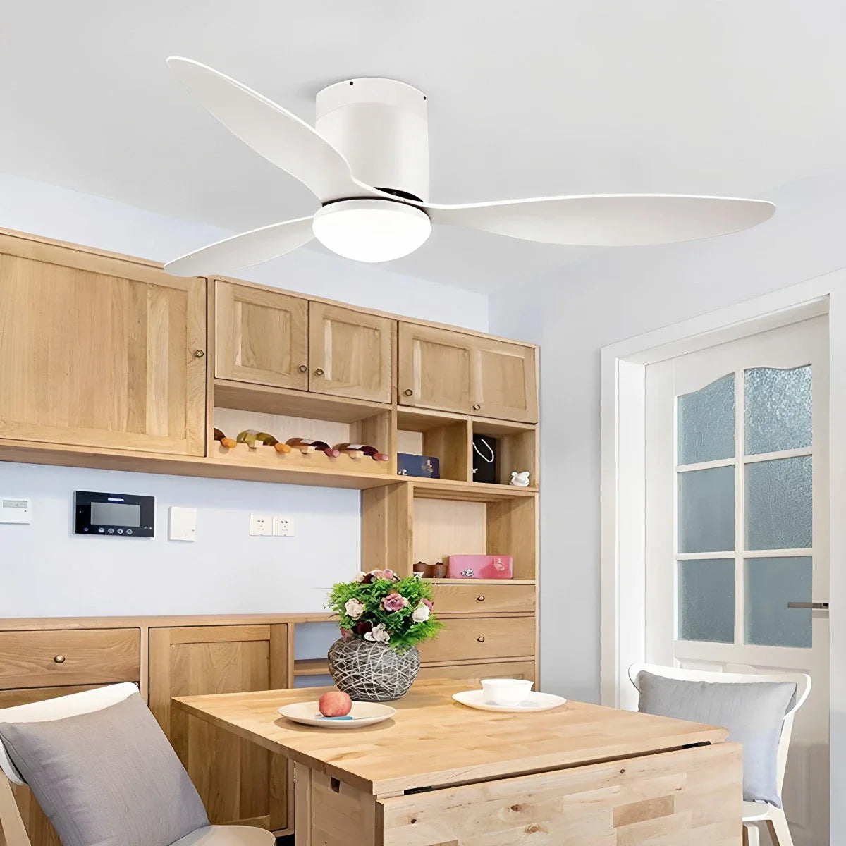 Feyran 3 Blade Modern Ceiling Fan with Light