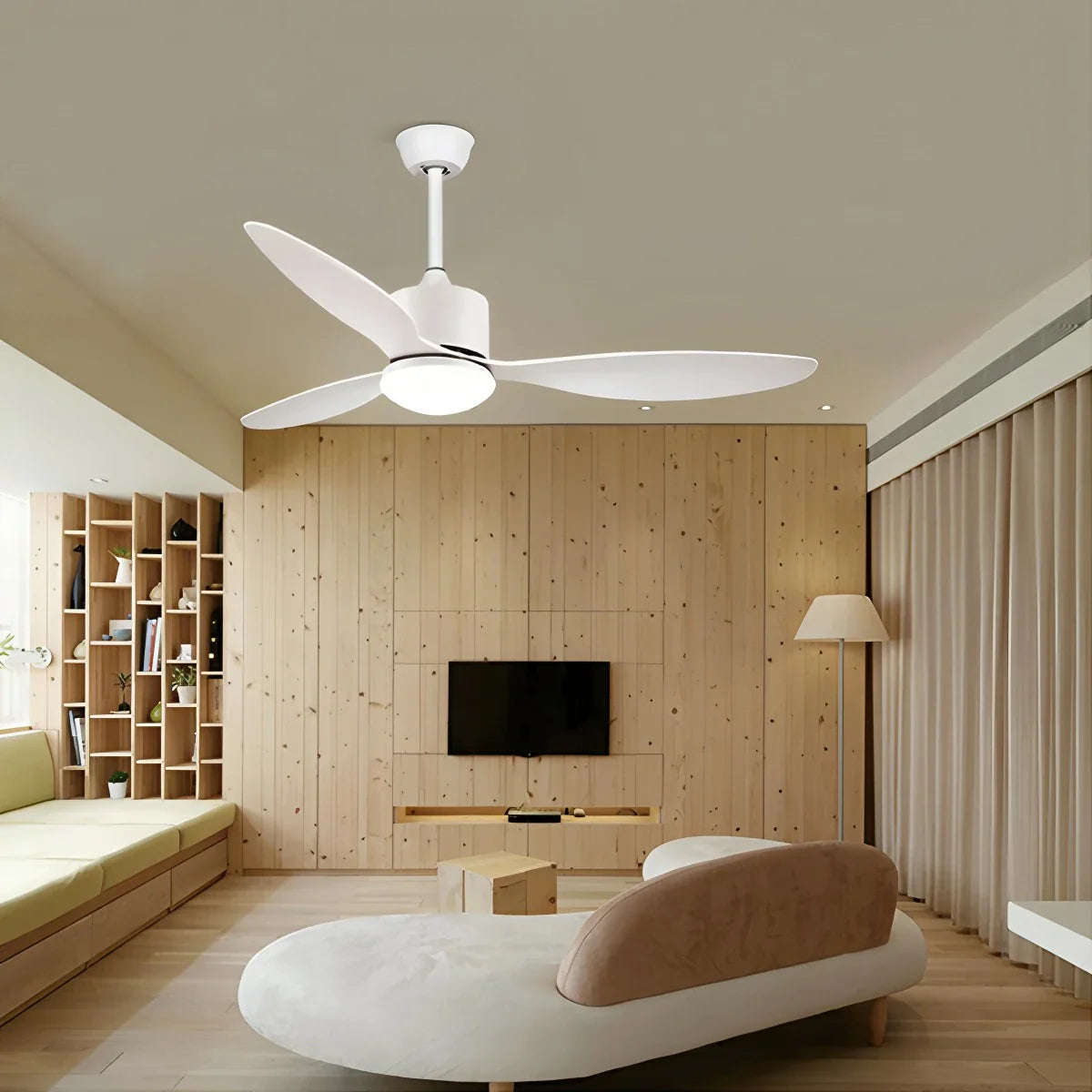 Feyran 3 Blade Modern Ceiling Fan with Light