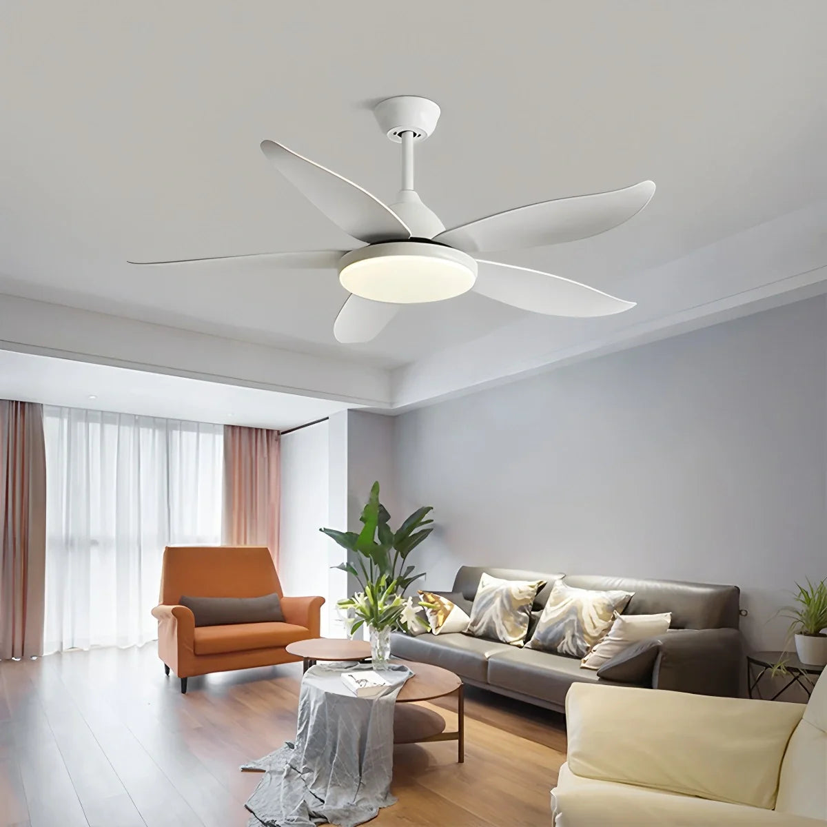 Feyran 5 Blade Contemporary Ceiling Fan Lamp