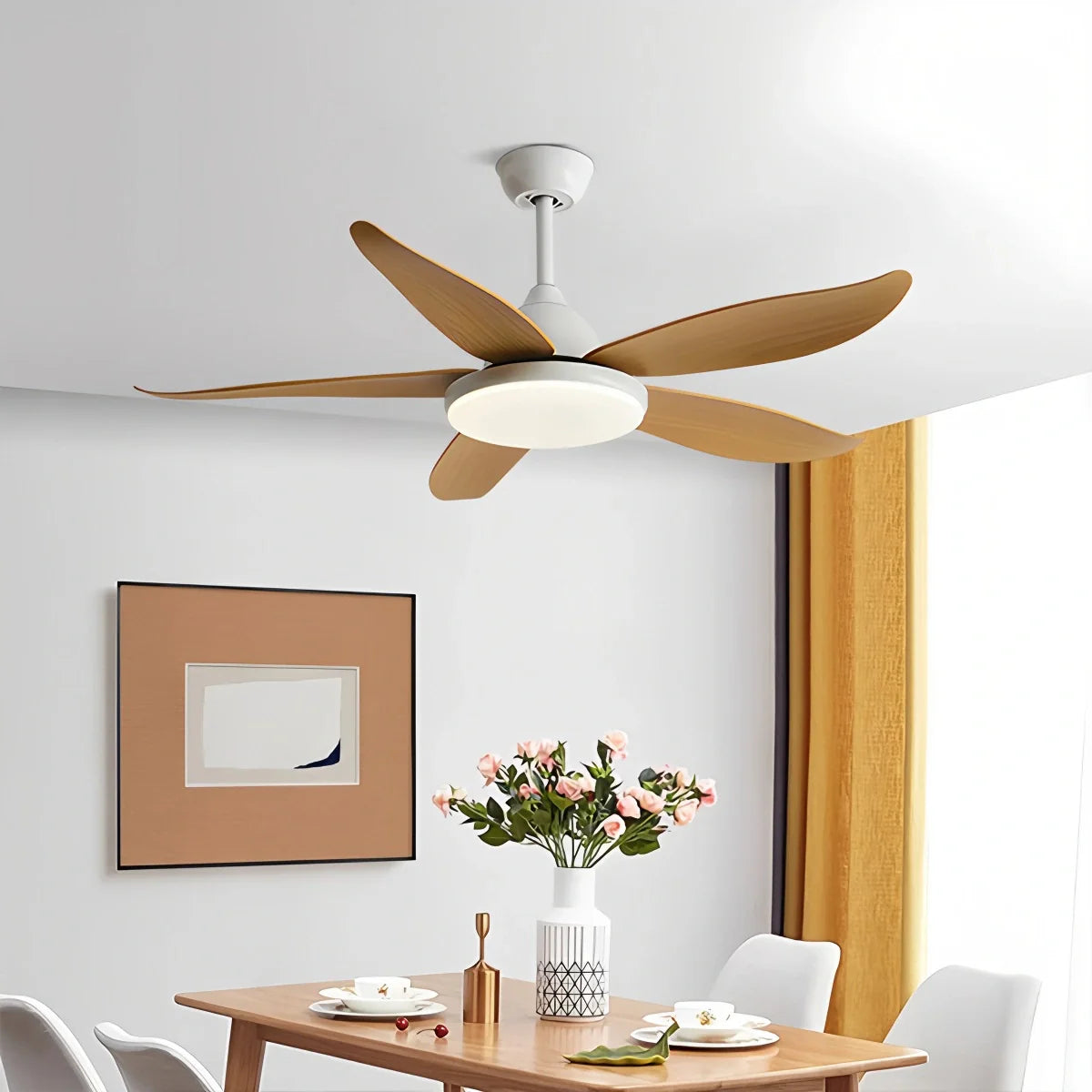 Feyran 5 Blade Contemporary Ceiling Fan Lamp