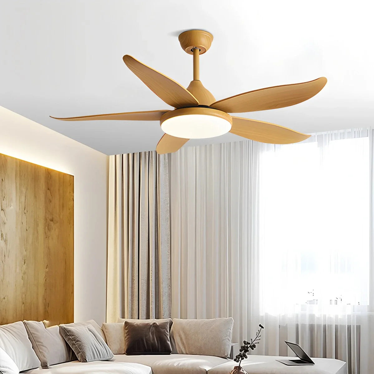 Feyran 5 Blade Contemporary Ceiling Fan Lamp