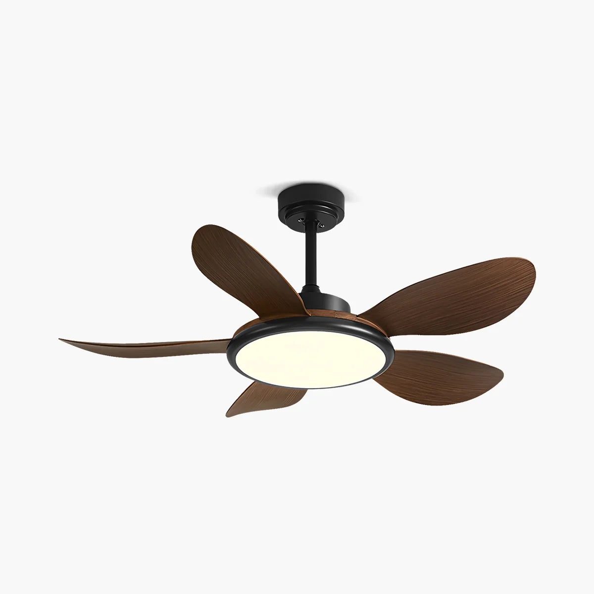 Feyran 5-Blade Wood Ceiling Fan with Light for Living Room