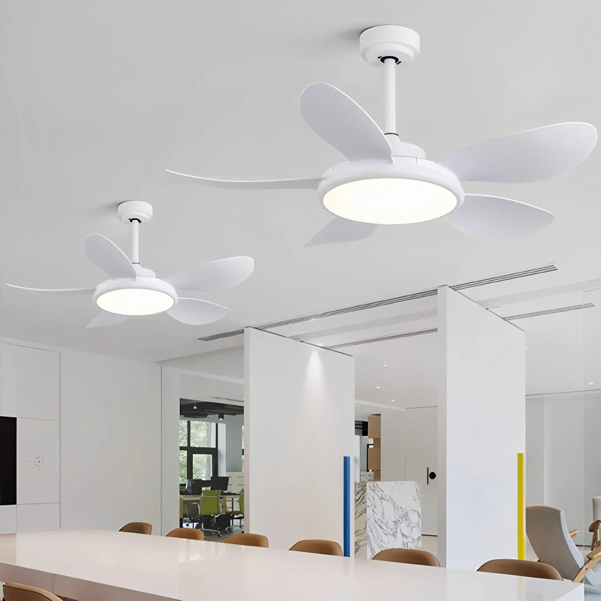 Feyran 5-Blade Wood Ceiling Fan with Light for Living Room