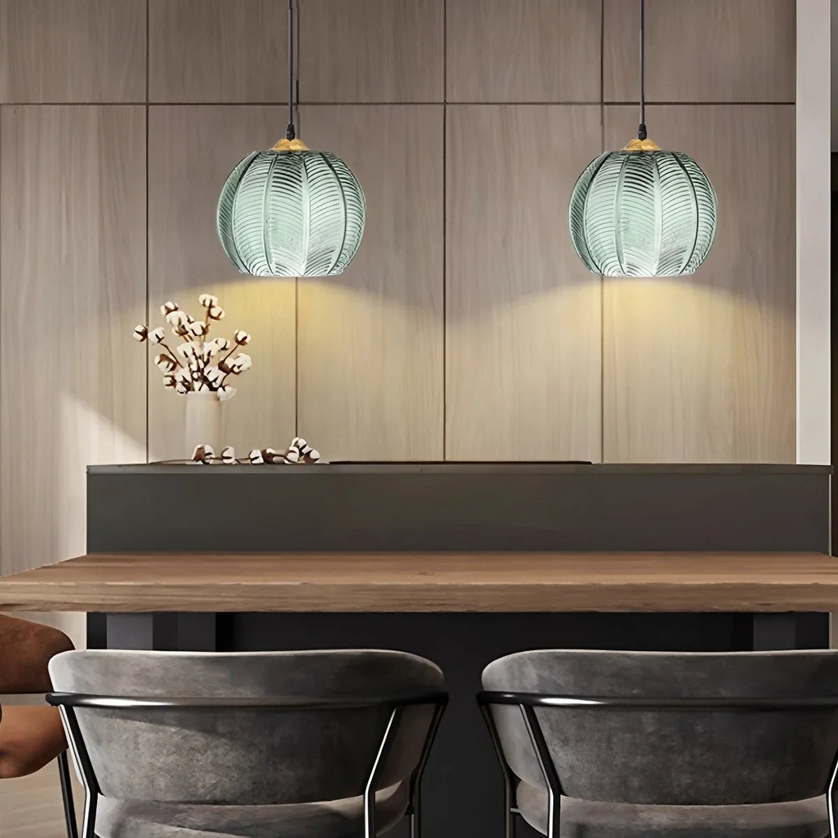 Feyran Aalin Frosted Glass Pendant Light for Dining Room